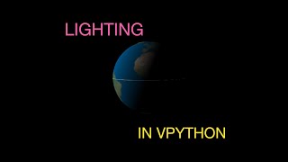 Python Physics: Making Sunlight in Web VPython
