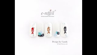 e-nail～2020早春指彩教室 魚躍龍門款