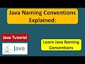 What is Java Naming Conventions? | Java Naming Conventions Explained | Java Tutorial