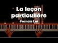 Francis Lai - La Leçon Particulière - Piano Cover - Sheet Music & MIDI