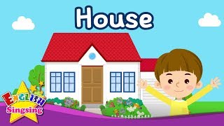 Kids vocabulary - [Old] House - Parts of the House -  English educational