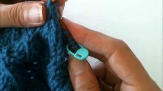 unknitting a center double decrease (cdd)