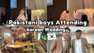 Pakistani Boys Attending Korean Wedding  |  Korean Wedding Vlog