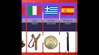 Ancient Weapons From Different Countries #ancientweapons #comparison #data #shorts #shorts #shorts