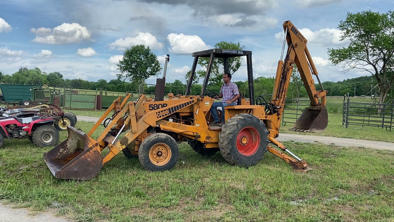 Case 580 Backhoe - YouTube