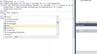 How To Make Temp Cleaner VB.NET