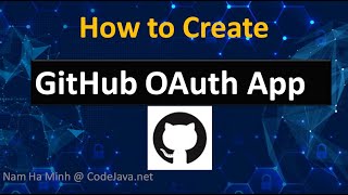 How to create GitHub OAuth App (client ID and client secret)