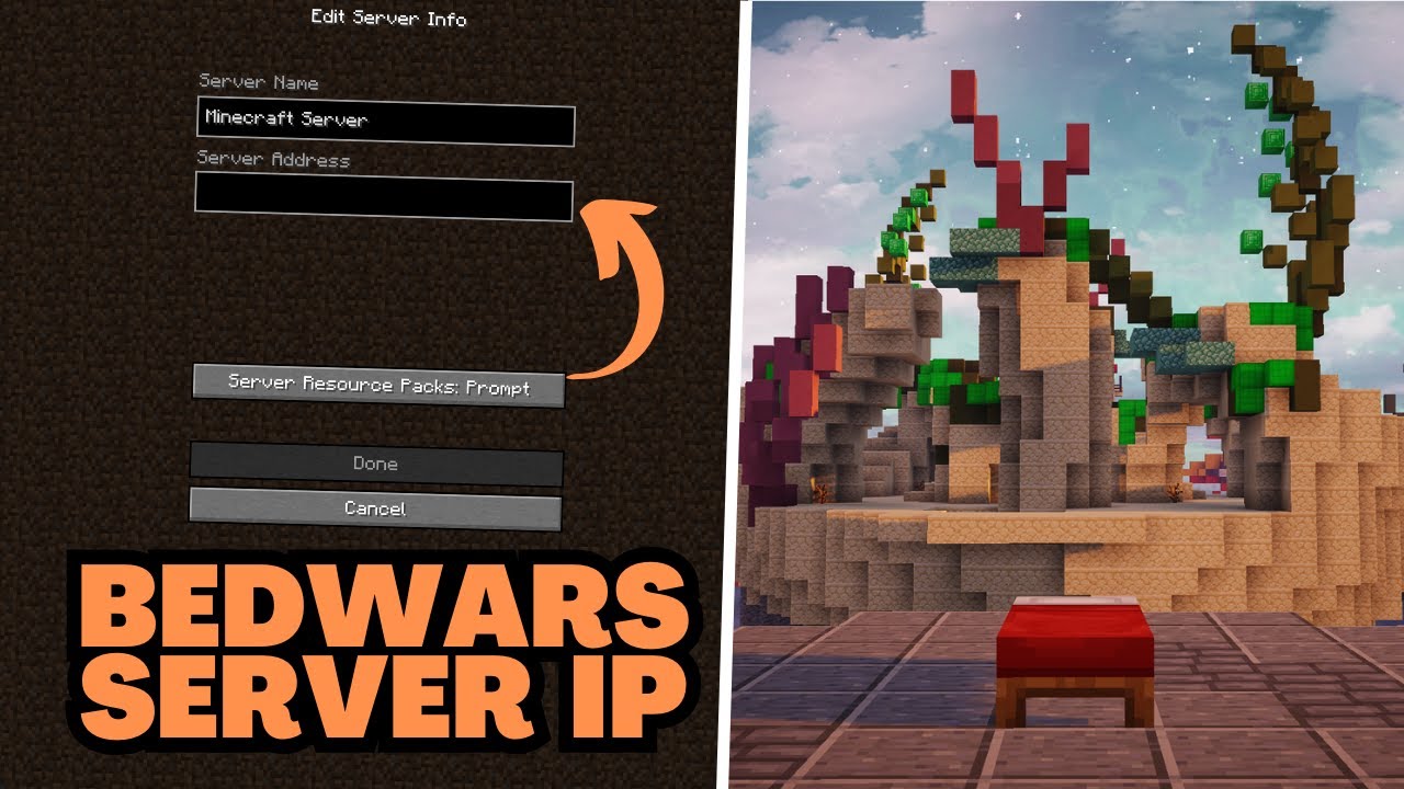 Minecraft Bedwars Server Ip 2025 Youtube