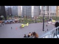 emergency helicopter lands on busy train station square rotterdam