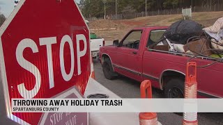 Ditching the holiday trash; lines grow at landfills