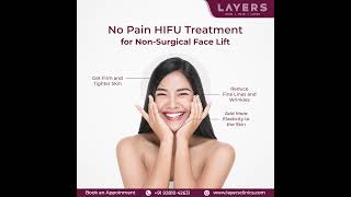 No pain HIFU Treatment for Non-Surgical Facelift #skin #reels #shorts #skincare