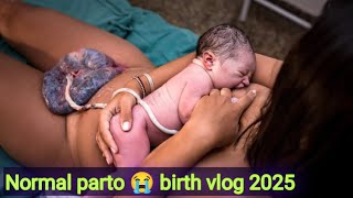 Natural Home Birth | Water Birth| birth vlog 2025 😭