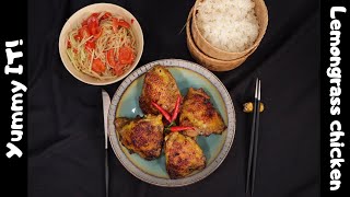 Thai Lemongrass Chicken (Gai Yang) [ASMR] | Yummy It Food