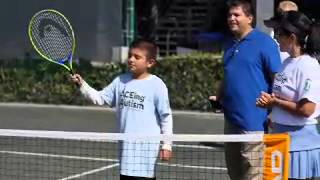 ACEing Autism on Kids Day at Delray ATP and BNP Paribas