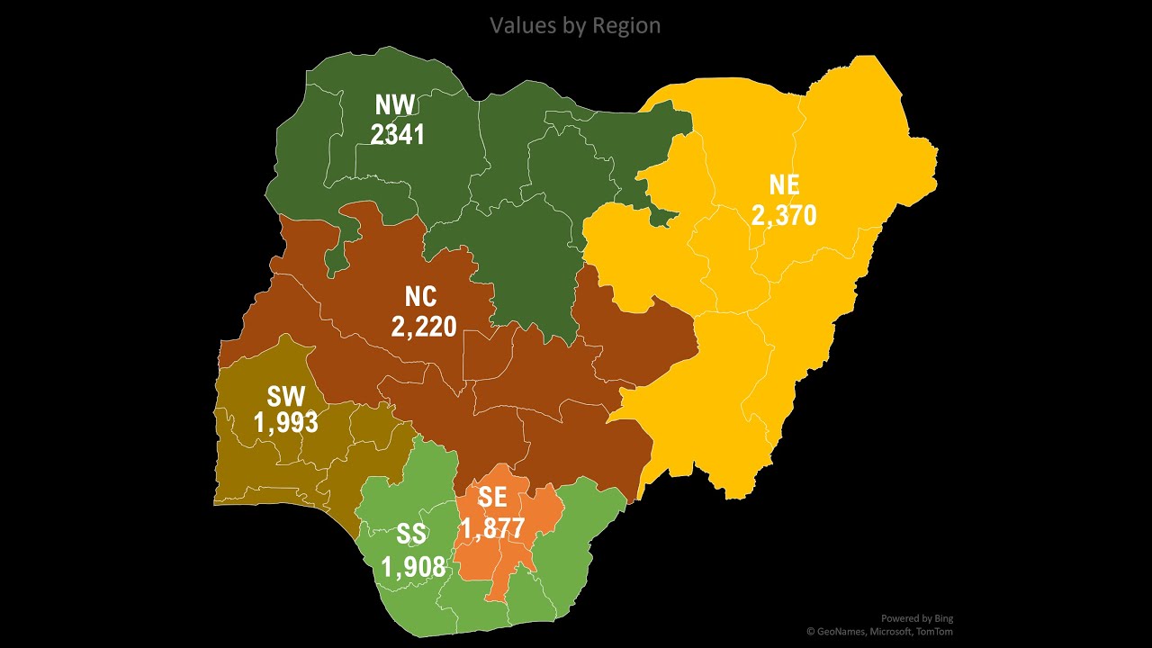 Create Map Charts In Excel - YouTube