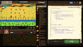 CodeCombat - Sand Mushrooms - JavaScript