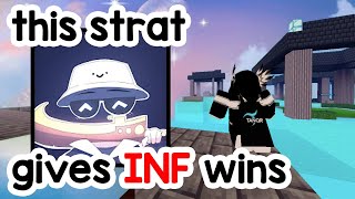 This strat will give you FREE wins.. Roblox Bedwars ⚔️🔥