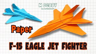 F-15 Eagle Jet Fighter Plane - Quick & Easy Origami