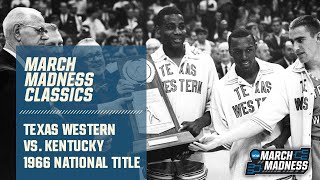 Texas Western vs. Kentucky: 1966 National Championship | FULL GAME