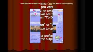 Convert video files(avi/mpeg/Divx...) to DVD with Cucusoft MPEG/AVI to DVD converter