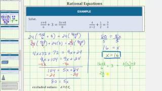 Solve Basic Rational Equations