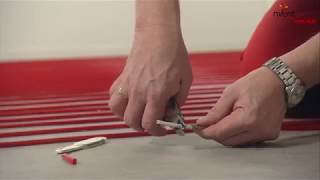 RAYCHEM T2Red Underfloor Heating Cable Installation Guide - concrete subfloor (German)