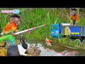 Cute Monkey Luby Go Fishing With Rabbit Driving Car
