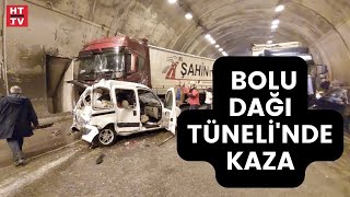 Bolu Dağı tüneli içinde 18 araç birbirine girdi Bolu Tüneli’nde kaza, çok sayıda yaralı var