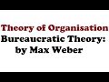 Bureaucratic theory : Max Weber | Classical theory | Characteristics | Criticism | FinTax Tutorials