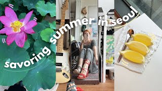 a week of my life in korea 🪷 seoul summer rain, mid year goals, juggling jobs, teahouses VLOG