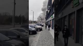 Первые секунды после взрыва в Днепропетровске!