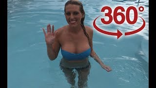 360 video VR Girl - Natasha in Pool ( Video for Oculus Go )