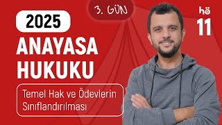 11) Anayasa Hukuku Kampı - Temel Hak ve Ödevlerin Sınıflandırılması