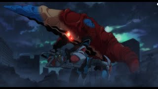 Gridman and Anti/GridKnight vs Nanashi B