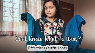 Dont know what to wear? Effortless blue on blue outfits in less than 5 minutes