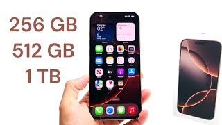 iPhone 16 Pro Max: 256GB vs 512GB vs 1TB - Which Storage Should You Buy?