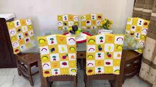 কুশিকাটার চেয়ার কভার   /   Crochet chair cover.