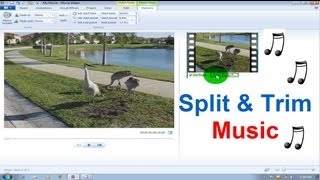 Windows Movie Maker Tutorial Windows 7 - Music / Song Split & Trim