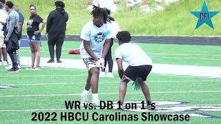 WR vs DB 1 on 1s HBCU Showcase