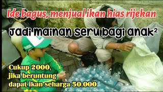 Penjual ikan hias keliling di Malang || Penjual ikan hias tarikan, jika untung 2000 dapat ikan bagus