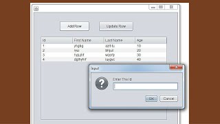 JAVA Tutorial - How To Add And Update A JTable Row Using JOptionPane In Java [With Source Code]