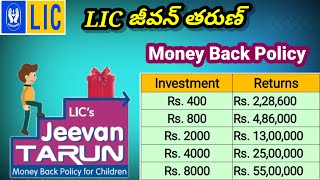 LIC Jeevan Tarun Plan 934 Telugu | Child Future Investment Plan | Best Child Plan