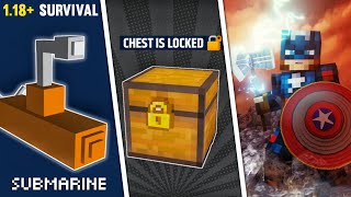 TOP 10 Incredible Survival Mods & Add-Ons For Minecraft PE/Bedrock 1.18