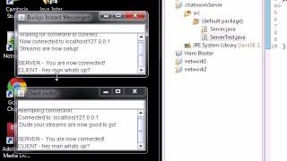 Intermediate Java Tutorial 145 Running Buckys Instant Messenger!