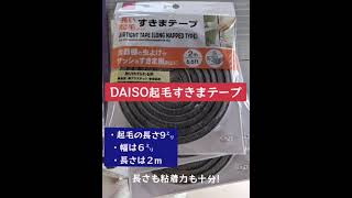 DAISOのすきまテープでガレージのシャッターからの虫🕷の侵入を防ぐ!商品はとてもいい物なのだが・・🤔