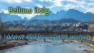 Italy 4k drive, Belluno italy 2024, Travel Vlog, Italy Vlog, italy 2024