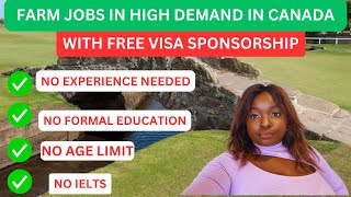 CANADA FARM JOBS WITH MINIMAL REQUIREMENTS|FULL VISA SPONSORSHIP|APPLY NOW