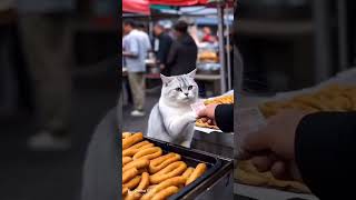 Cat 😺 as shopkeeper #youtubeshorts #cat #subscribe #short #shorts