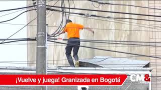 Fuerte granizada se registra de nuevo en Bogotá