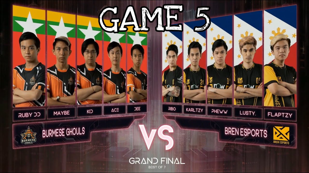 Bren Esports Vs Burmese Ghouls GAME 5 - M2 WORLD CHAMPIONSHIP GRAND ...